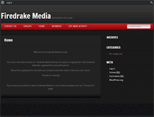 Tablet Screenshot of firedrakemedia.com